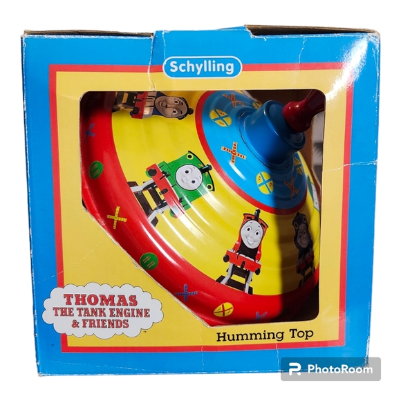Vintage 1997 Thomas The Train Design Metal Spinning Top Children's Toy - Picture 5 of 14